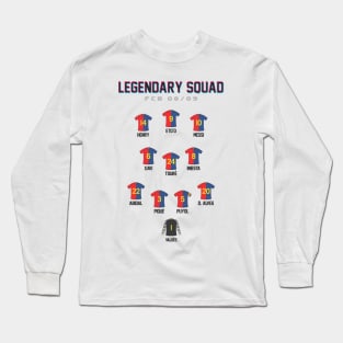 FC Barcelona Legendary 08/09 Line up Long Sleeve T-Shirt